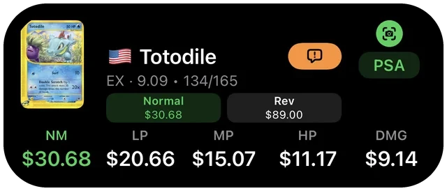 Totodile, Expedition 134/165, NM $30.68