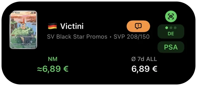Victini, SV Black Star Promos, German print, NM about €6.89